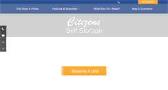 Desktop Screenshot of citizenstorage.com